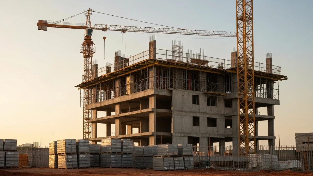 Gráfico de análise financeira com indicadores de viabilidade econômica para empreendimentos imobiliários